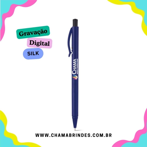 LANA. Esferográfica em ABS com acabamento brilhante e escrita em azul-81122