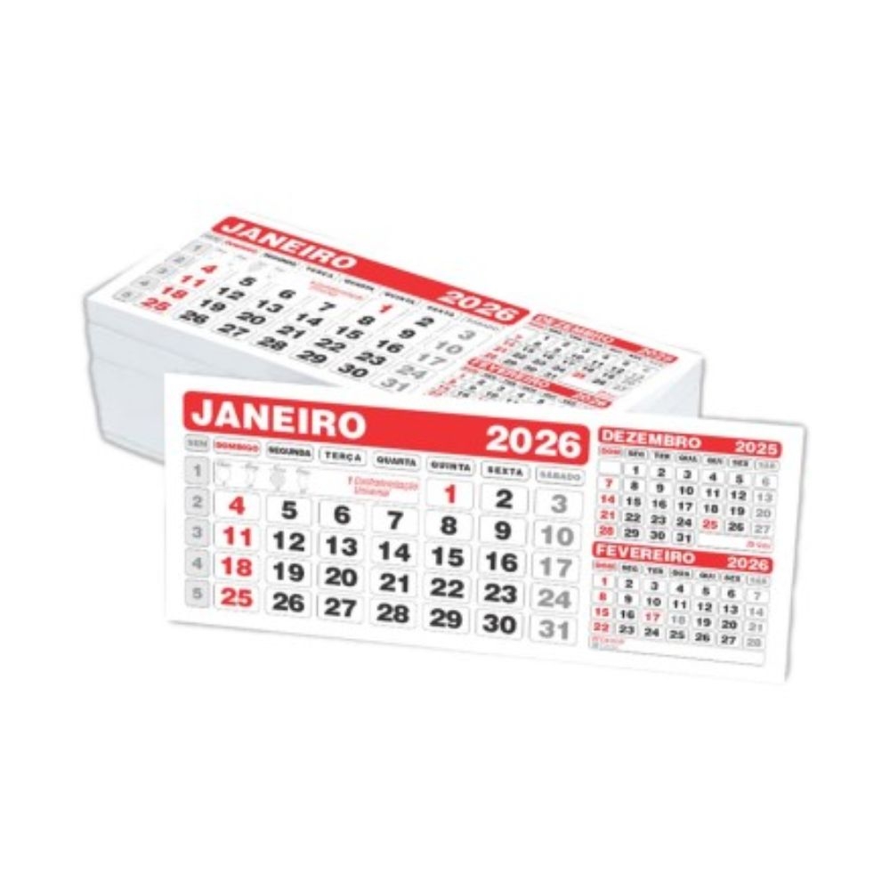 Calendário de Mesa Com Suporte para Rascunho