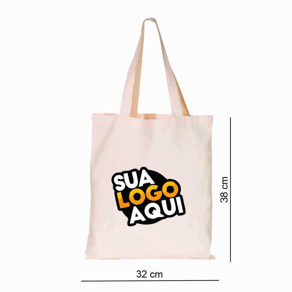 Sacola de Algodão Ecológica 32x38cm 
