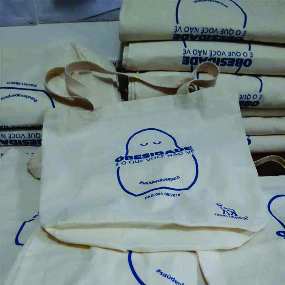  Sacola de Algodão Ecológica 32x38cm 