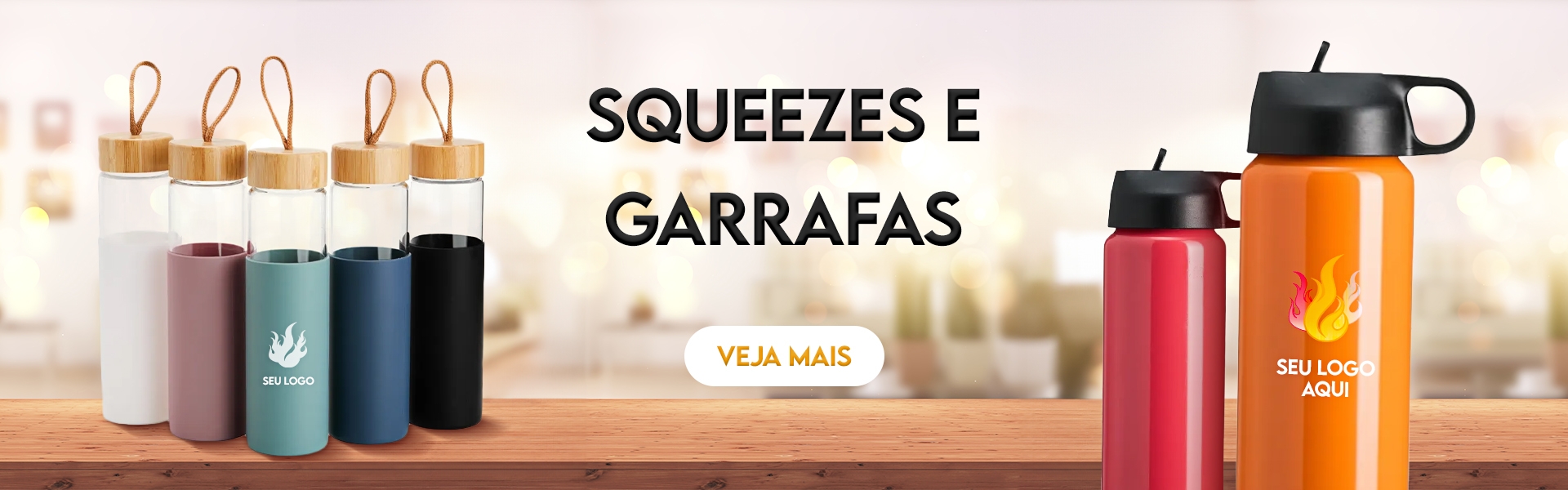 Squeezes e Garrafas